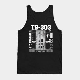 TB 303 - The Acid box (White) Tank Top